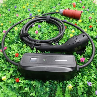 China AC Type 2 Type 1 Ev Charger Portable Car 11kw Single Phase Charger for sale