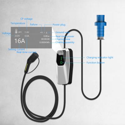 China Type 1 3.5KW 7KW 11KW AC Level 1 2 Wall Box Ev Charger On Street Parking for sale