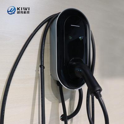 China DIY Type 2 Car Charger 7kw Wall-mounted AC Ev Charging Station for VW Electric Bus for sale