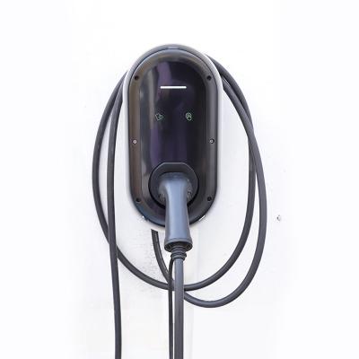 China Wall-Mounted 7KW Hybrid Car Type 1 Ev Charging Station With Plug Wire Length for sale