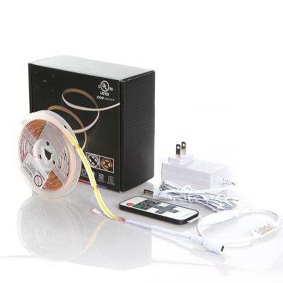 China High Lumen Flexible Theme Park Ra90 12V 320leds Dimmable COB LED Strip Kit for sale