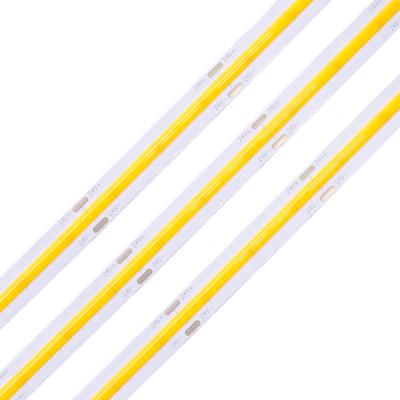 China Theme Park 24V RGB 768leds Ra90 COB Cable Strip 5meters One Spool for sale