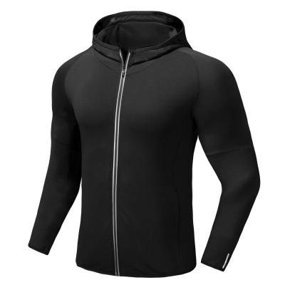 China Wholesale Breathable Workout Clothes Fitness Wear Men Gym Sports Hoodies Jacket With Customer Logo for sale