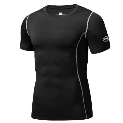 China Breathable Loose Short Sleeve Fitness Quick Dry Men's Running Shirt Sports Workout Shirt for sale