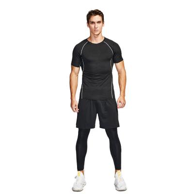 China Breathable Wholesale Hot Fitness Cotton Gym T-shirt Men's Sports Custom Made Short Sleeve for sale