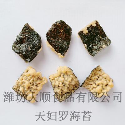 China Dried vacuum fried tempura seaweed chips as a health snack for sale