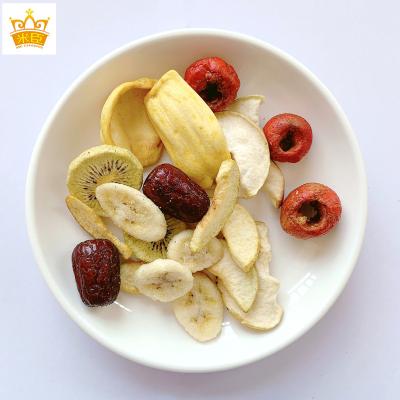 China Natural Wholesale Healthy Dried Fruit Snacks Vacuum Fried Mixed Fruit Chips Snacks for sale