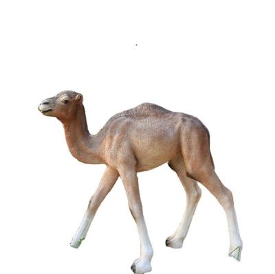 China Outdoor Decoration Large Size Resin India Simulation Park Animal Camel Sculpt Life Size Realistic Fiberglass Camel Statue for sale