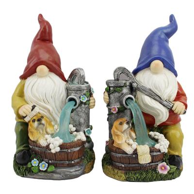 China Global Outdoor Yard Lawn Decoration Resin Crafts Ornaments Garden Elf Gnome Dwarf Statue for sale