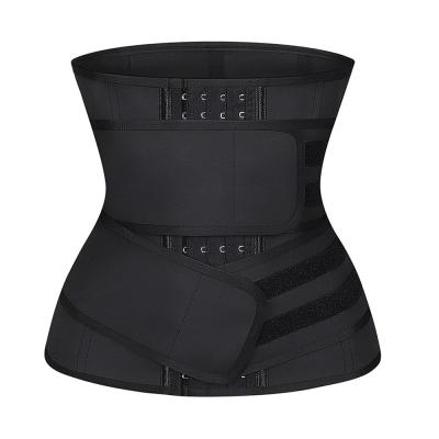 China 2021Best 2 Strap Breathable Belly Loss Fat Burner Belt Wrap Bandage Bandage Waist Trainer Cinchers Body Shapewear for sale