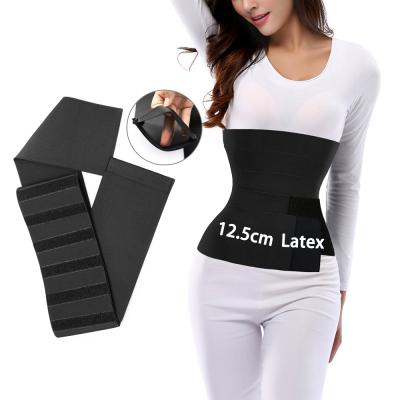 China Breathable Customs Compression Body Shaper Belt Bandage Lose Slimmer Trainer Slimming Wrap Belly Tummy Waist Waist Trainer for sale