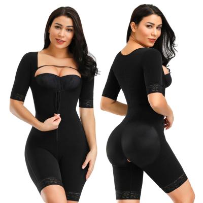 China Retail Breathable Summer Plus Size Compression One Piece Overalls Playsuits Full Body Shaper Wear Jumpsuits For Women for sale