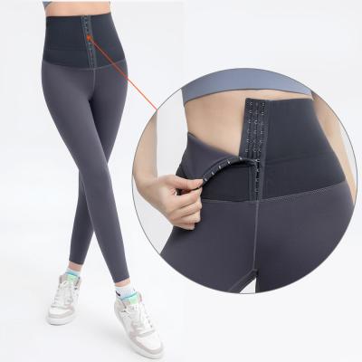 China Hot Sale Breathable Spandex Workout Gym Sports Tummy Control Gaiters Waist Cincher Shaper Yoga Thermal Pants for sale