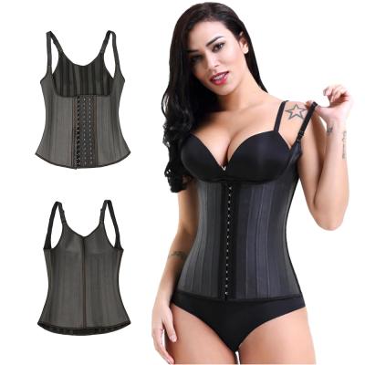 China Best Selling QUICK DRY Steel Boning Shaper Equipment Women's Fajas Waist Bustier Colombian 25 Back Pain Bustier Lumbar Corset Top Vest for sale