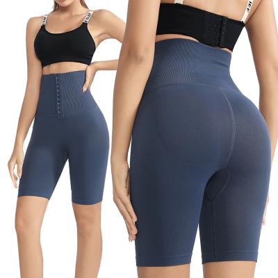 China 2022 Summer Waist Stretch Knee Length Shapewear Gaiters Workout Gym Tummy Control Gym Butt Lift Breathable Yoga Top Pants for sale