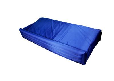 China Durable thick material Inflatable Anti Decubitus Mattress with Pump , Blue Strip for sale