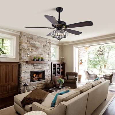 China Remote Control Type Iron Ceiling Fan Air Fan Outdoor Stand Decorative Indoor Industrial Led Light for sale