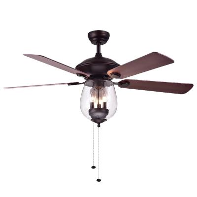 China Modern Design Luxury Crystal Nordic Style Living Room Offfice Decorative Glass Ceiling Fan With Light for sale