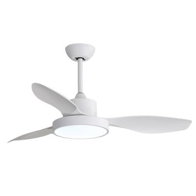 China New Design ABS Ceiling Fan AC 47inch 220v Indoor Led Ceiling Fan Light 3 Blade Decorative Hotel for sale