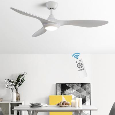 China Air Fan Popular Product 52 Inch Remote Control ABS 3 Blade Iron Indoor Led Ceiling Fan With Light for sale