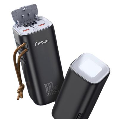 China PD 20000mAh Fast Portable Fast Charging Yoobao Support Charging Capacity Power Bank LED Flashlight 4 AC Power Station 100w for sale