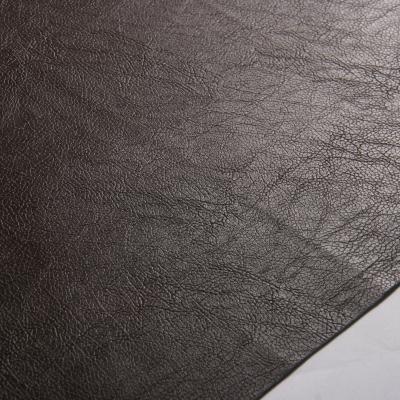 China Abrasion-resistant upholstery PVC leather leather with non-woven sofa vinyl backing leather fabric for upholstery for sale