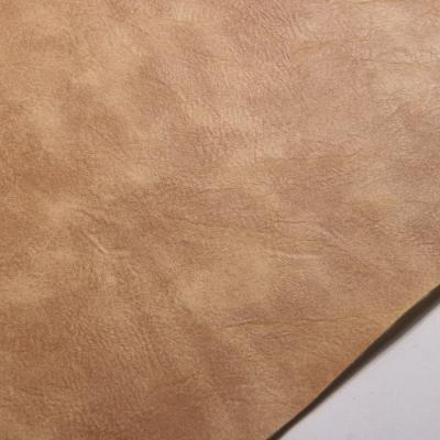 China Abrasion-resistant upholstery PVC leather leather with non-woven sofa vinyl backing leather fabric for upholstery for sale