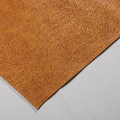 China Abrasion-resistant upholstery PVC leather leather with non-woven sofa vinyl backing leather fabric for upholstery for sale