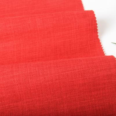 China 100% Blackout African Polyester 2 Tone Faux Look Plain Linen Fabric For Sofa Upholstery Fabric for sale