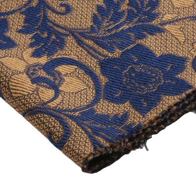 China Custom Wind Proof Polyester-Cotton\Recycle Cotton Flower Brocade Jacquard Fabric Matte Sofa Upholstery Fabric for sale