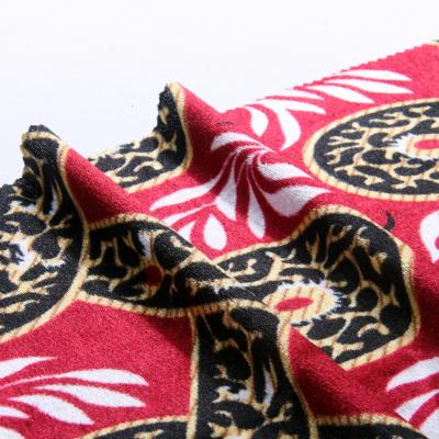 China Hot Sale 100 Polyester Sofa Fabric Velvet Printed Stretch Fabric For Textile for sale