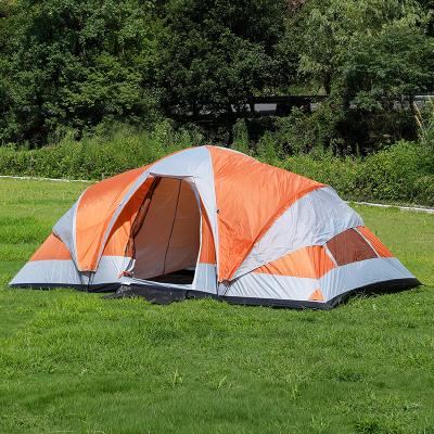 China Diagonal Tying Type Large Custom Camping Waterproof Breathable Outdoor Dome Family Off Ground Large Tent for sale