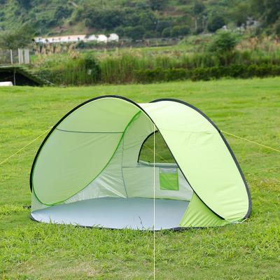 China Diagonal Bracing Type Custom Instant Pop Up Tents Automatic Portable Folding Beach Tent 1-2 People for sale