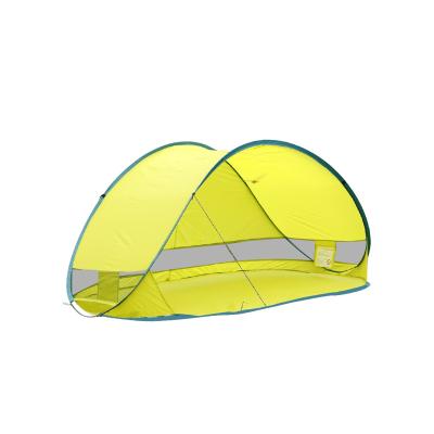 China Diagonal Tying Type Single Layer Lightweight Portable Beach Camp Sunshade Pop Up Tent Open for sale