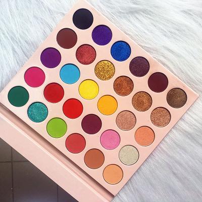 China Skyeycare Cosmetics Other Colored Eyeshadow Palette No Logo Shimmer Matte Colorful Eyeshadow Palette for sale