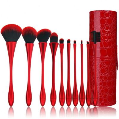 China Angular Blush Makeup Brush High Quality Sample Makeup Brush Skyey Red Makeup Brush Private Label Care Makeup Brush for sale