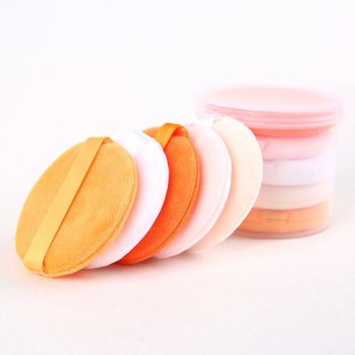 China Large Round Cosmetic Face Powder Puff Beauty Makeup Sponge Velvet Care Washable Facial Sponge Skyey Makeup for sale