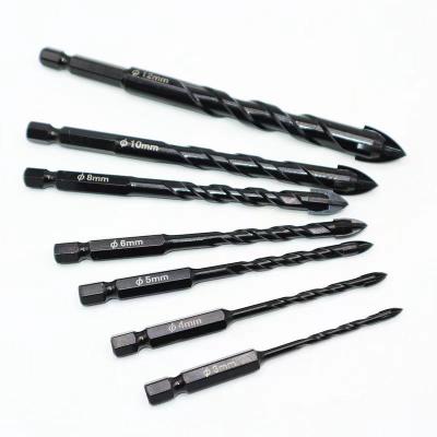 China High quality wall/ceramic/porcelan/glass drill bit set with hex leg, 3-12mm 7pcs 3 set for sale