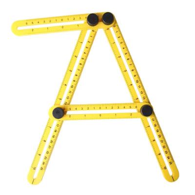 China Plastic 4 Times Bend Ruler Plastic Angle Multi Tool for sale