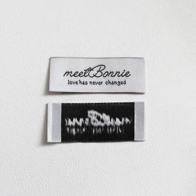 China Sustainable Custom Eco - Friendly Wholesale Private Woven Labels For Apparel for sale