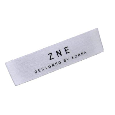 China Sustainable Garment Woven Label Garment Printed Label And Tags For Clothing Accessories for sale