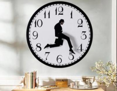 Китай Antique Style 10 Inch Department Of Walks Silly Interesting Wall Clock A Wall Clock For Bedroom Kitchen Living Room Novelty Home Decor продается