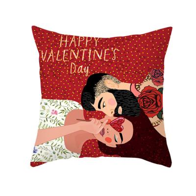 Κίνα Anti Static Decorative Velvet Tile Cases Valentines Cushion Cover For Couch Sofa Bed προς πώληση