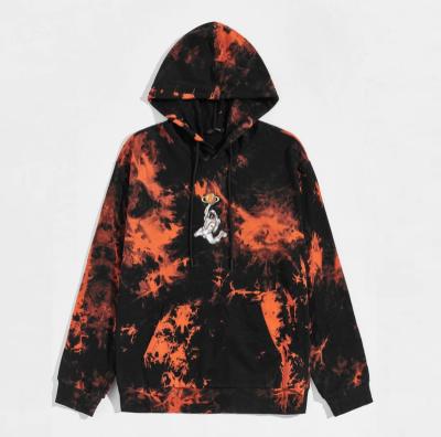 China Anti-wrinkle OEM Custom Design Hoodie Custom Logo Colorblock Hoodie Streetwear Men High Qaility Mens Astronaut Print Tie Dye Hoodie for sale