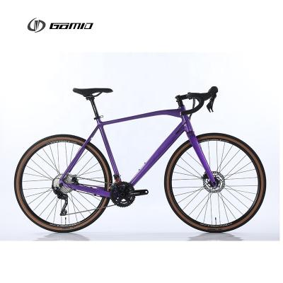 China GOMID 700 40c Bicicleta de corrida Bicicleta de engrenagem de cascalho de carvão Bicicleta Roadbike Bicicleta de turismo com manilha de queda de cascalho de liga à venda