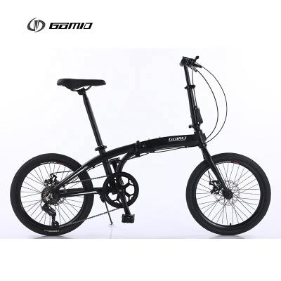 China 20 inch opvouwbare fiets SHIMANO Kit Custom Aluminium bicycles 14kg Bruto Gewicht 450mm Uitbreiding zitplaats GOMID Te koop