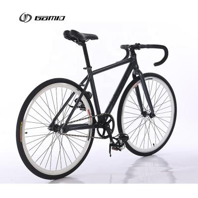 China Bicicleta de pista personalizada GOMID 700C 26 de velocidad única Flip Flop Hub Gear Cycle con peso bruto de 10KG y tallo de aleación de aluminio en venta