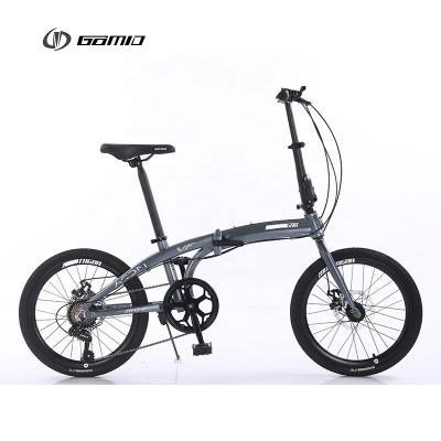 China Unilateral Folding Pedal GOMID 20 inch Foldable Bike for Adult SHIMANO Kit Bicicletas Gear Cycle Folding Bicycle for sale