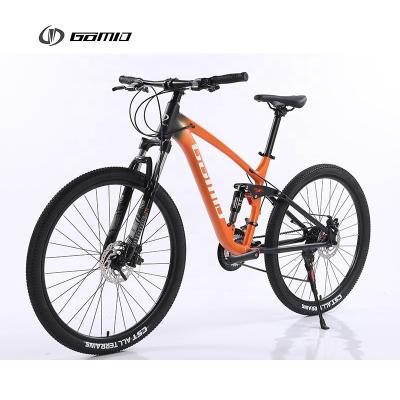 China 17-18KG GOMID Four Link Soft Tail Mountain Bike SHIMANO Kit MTB Gear Cycle OEM Bisiklet Full Suspension Bicicletas Custom Bicycle for sale