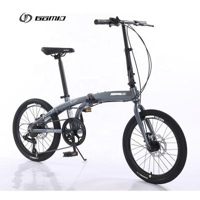 China Custom Bisiklet GOMID 20 Inch Aluminium Alloy Folding Bicycle with SHIMANO Kit and Disc Brake for sale